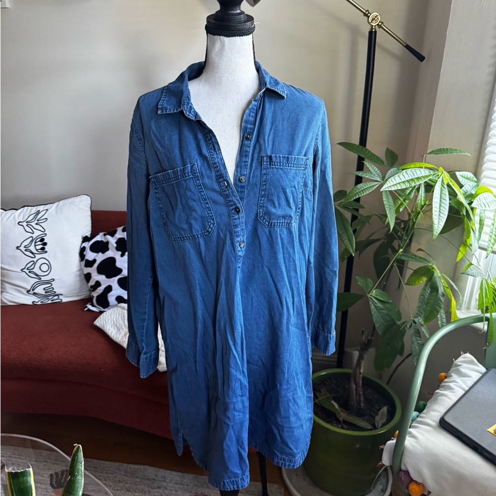 Old Navy Dark Blue Denim Shirt